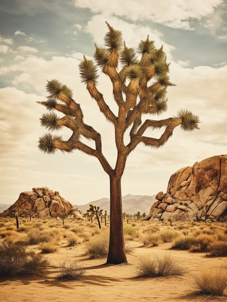 Photographie d'un Joshua Tree dans les Montagnes Rocheuses 2