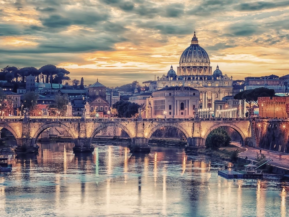 Sunset In Rome