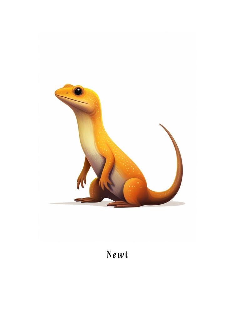 Newt Kids Animal Poster