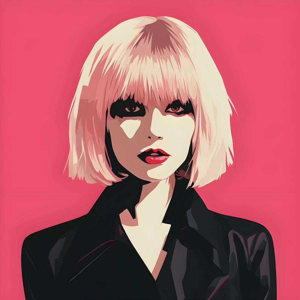 Punk Woman In Pink And Black 2