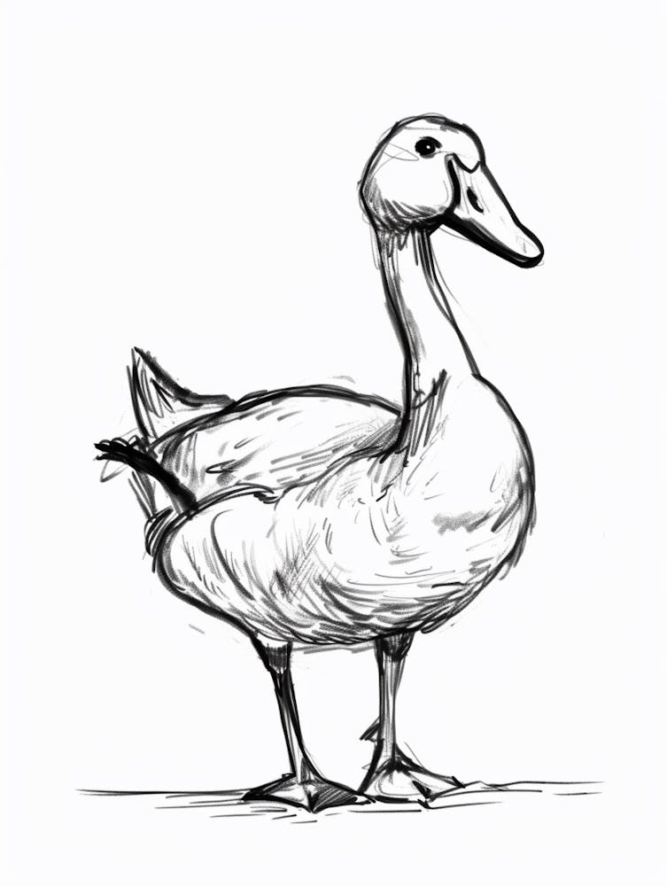 B&W Goose