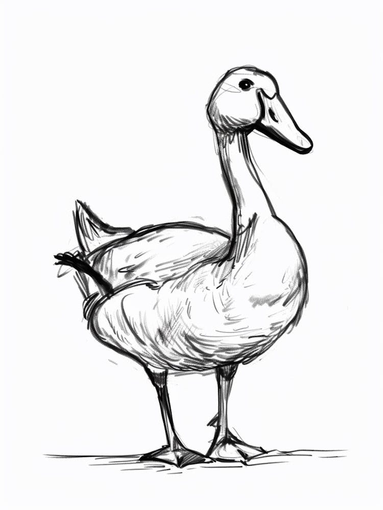 B&W Goose