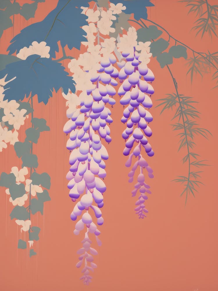 Wisterias Flower Big Bold Illustration 3