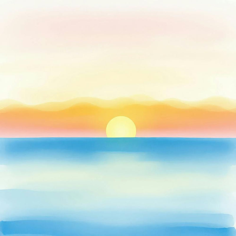 Watercolor Sunset 2