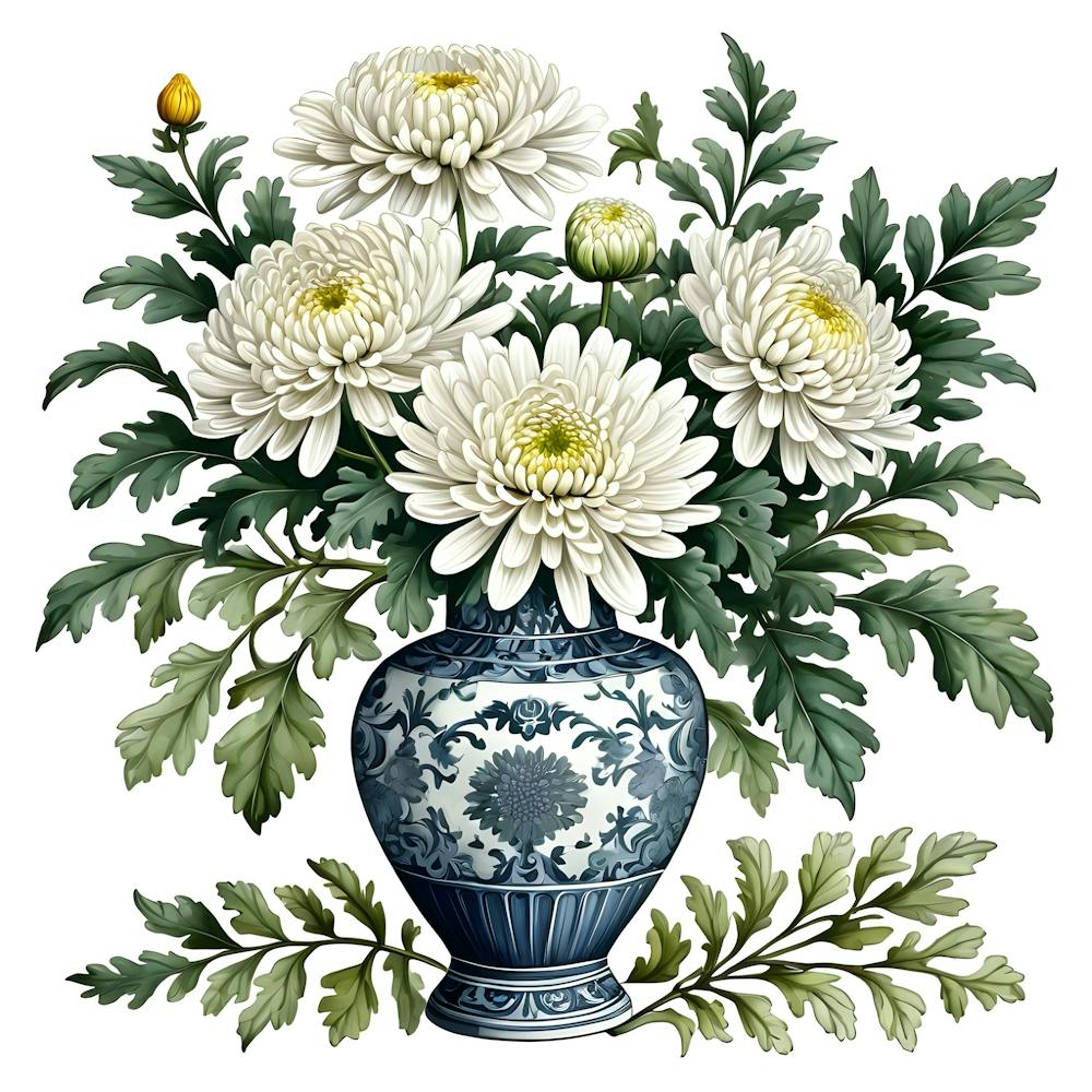 Chrysanthemen in einer Vase 3