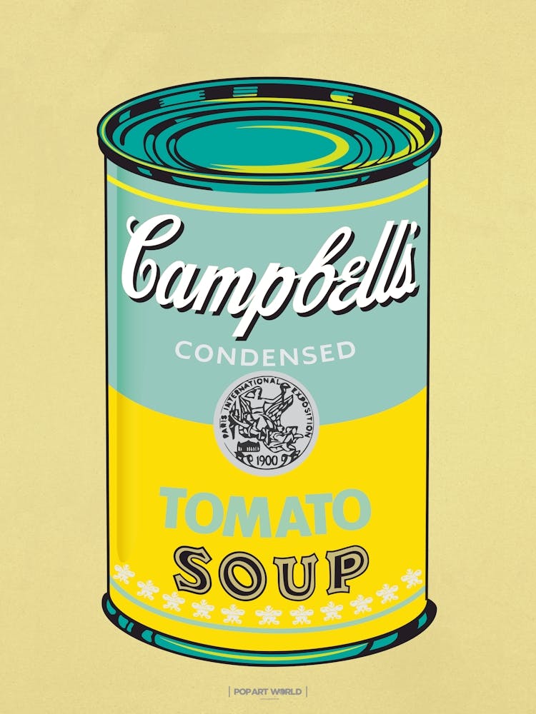 CAMPBELL´S SOUP YELLOW | POP ART Digital creation | THE BEST OF POP ART, NOW IN DIGITAL VERSIONS! Prints with bright colors, sharp images and high image resolution.