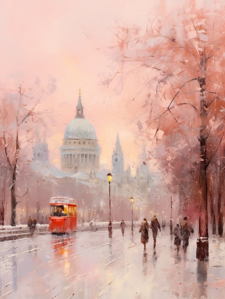 Dreamy Winter Painting London United Kingdom 11