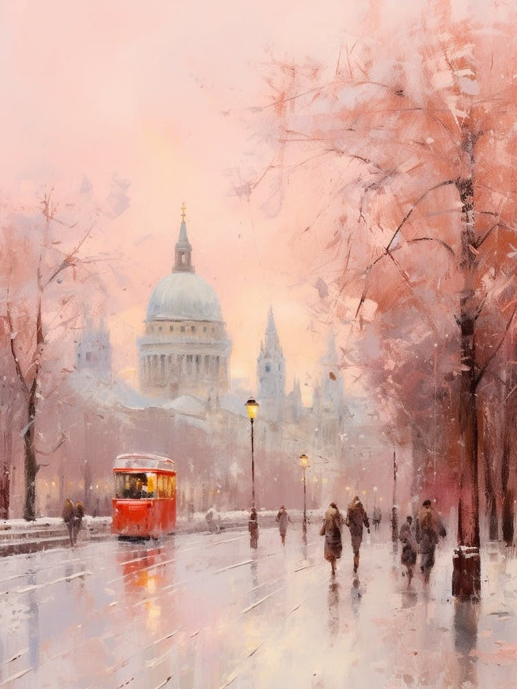 Dreamy Winter Painting London United Kingdom 11