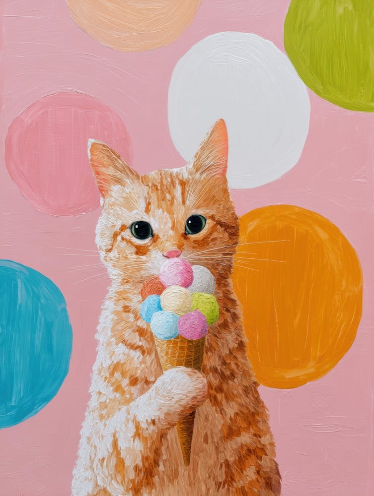 Ice Cream Cone Cat