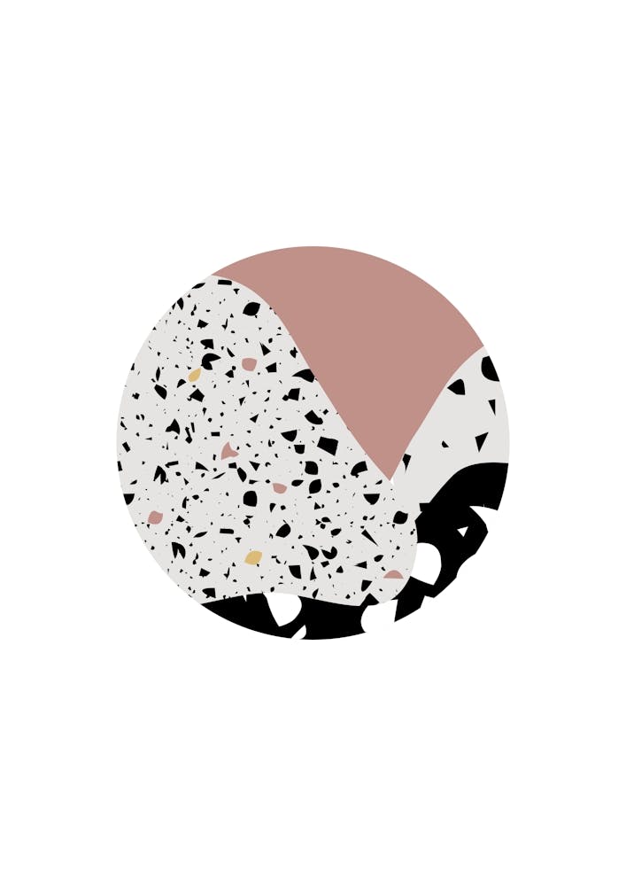 Terrazzo Pink Circle