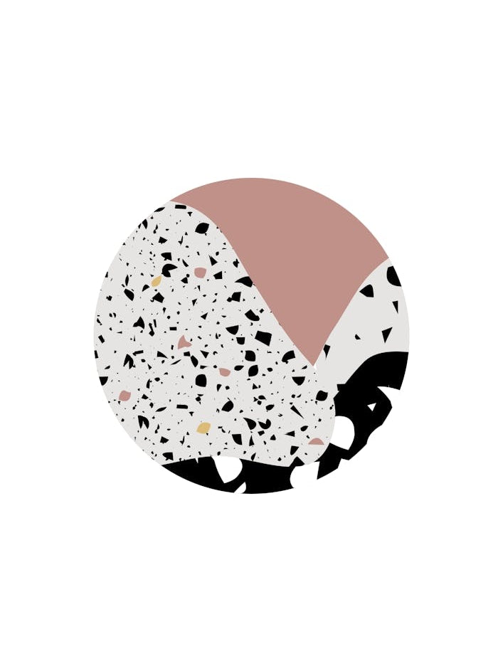 Terrazzo Pink Circle