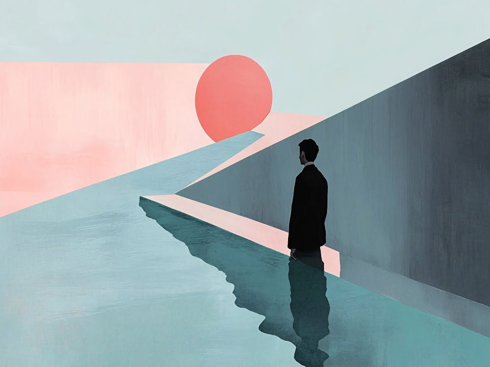 Man Standing In Water