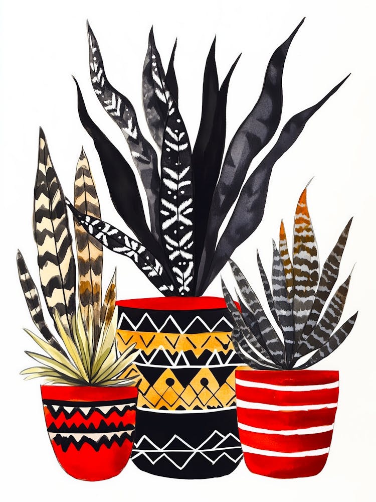Aztec Potted Plants