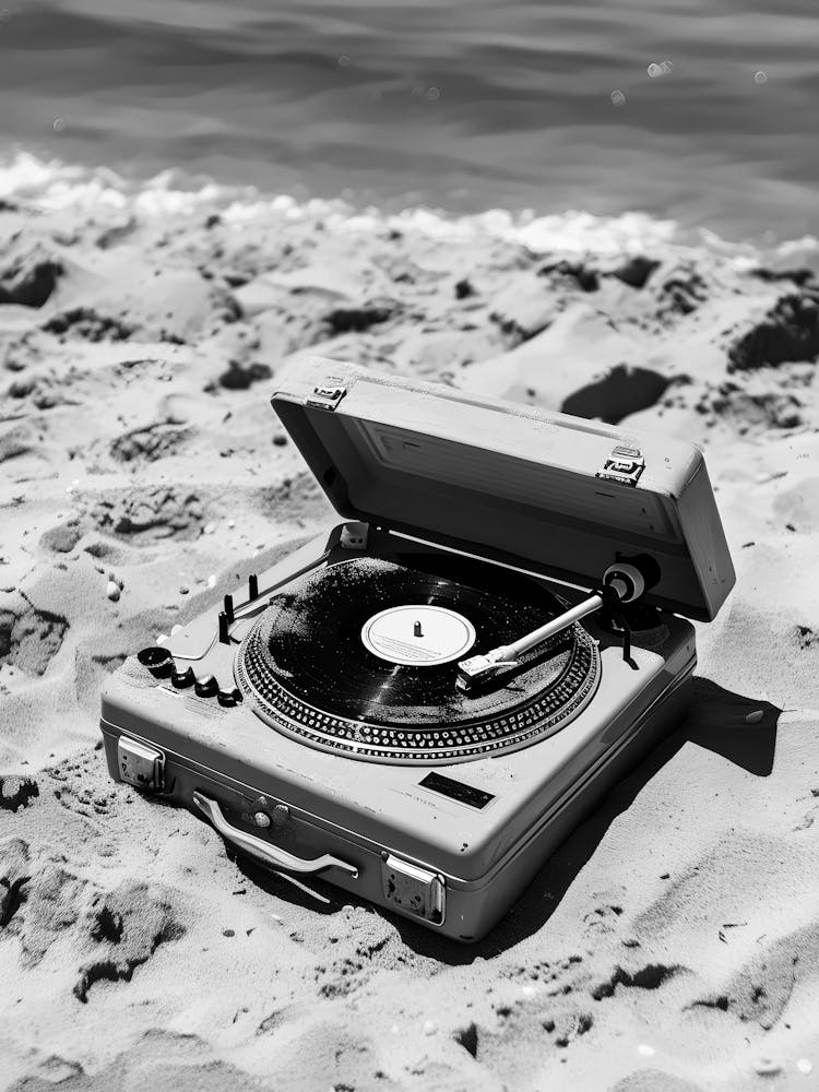 Turntable On The Beach