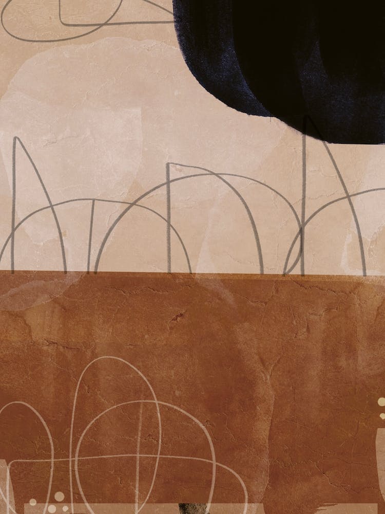 Rust And Dark Abstract 5