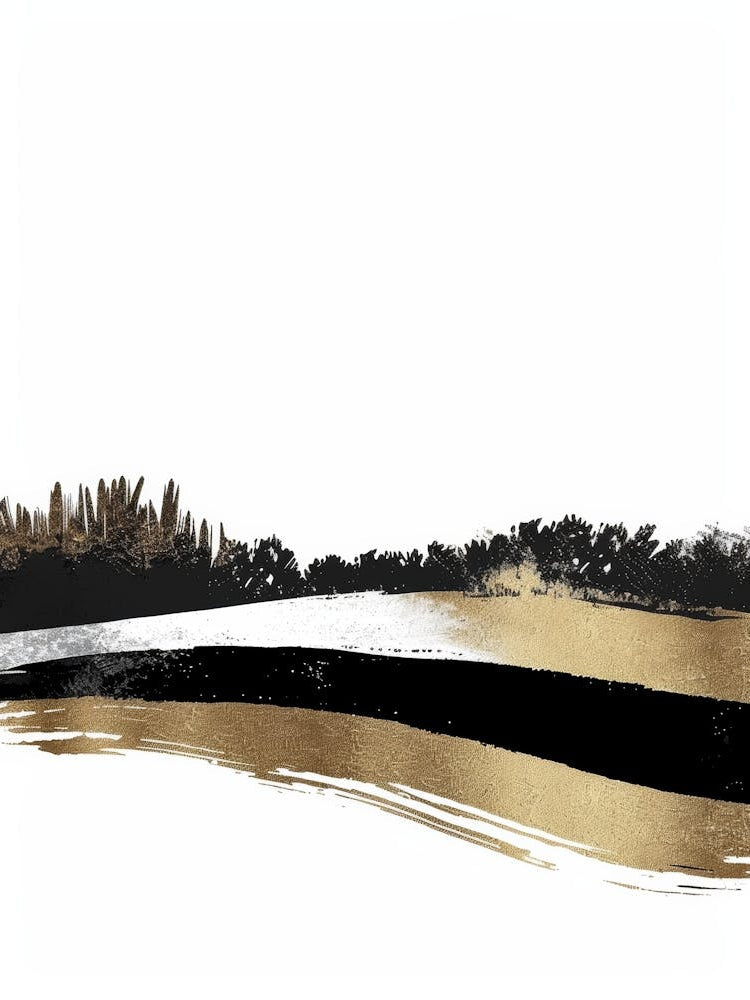 Gold And Black Canvas Print 62