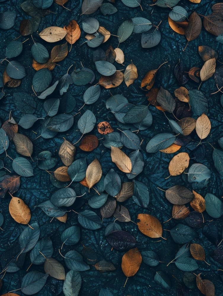 Autumn Leaves On Water