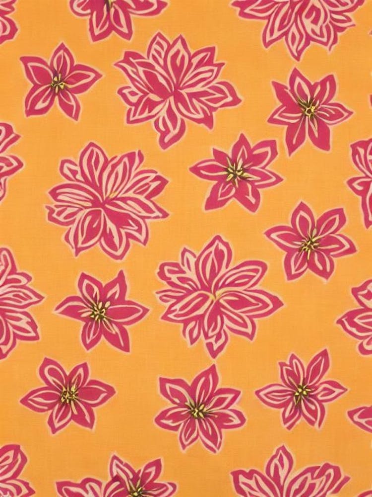 Gardenia Floral Print Retro Pattern 2 Flower