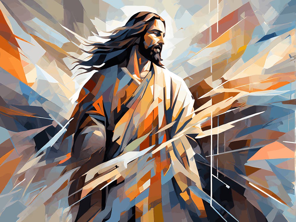 Abstract Jesus art, 1290