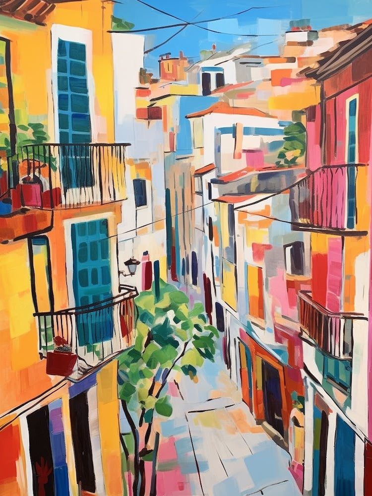 Malaga Spain 1 Fauvist Painting