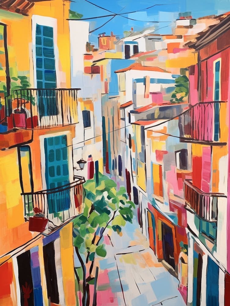 Malaga Spain 1 Fauvist Painting