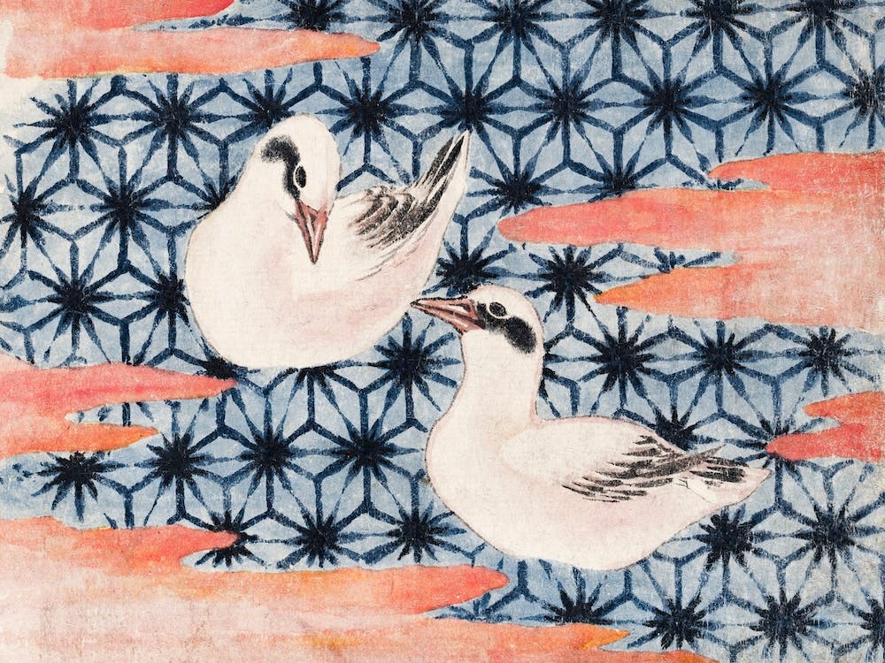 Birds, From Album Of Sketches (1814), Katsushika Hokusai 1