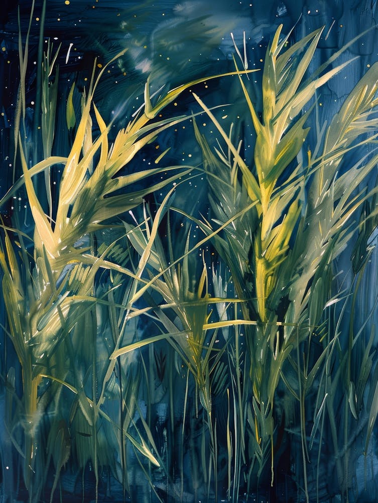 Wheat Field At Night