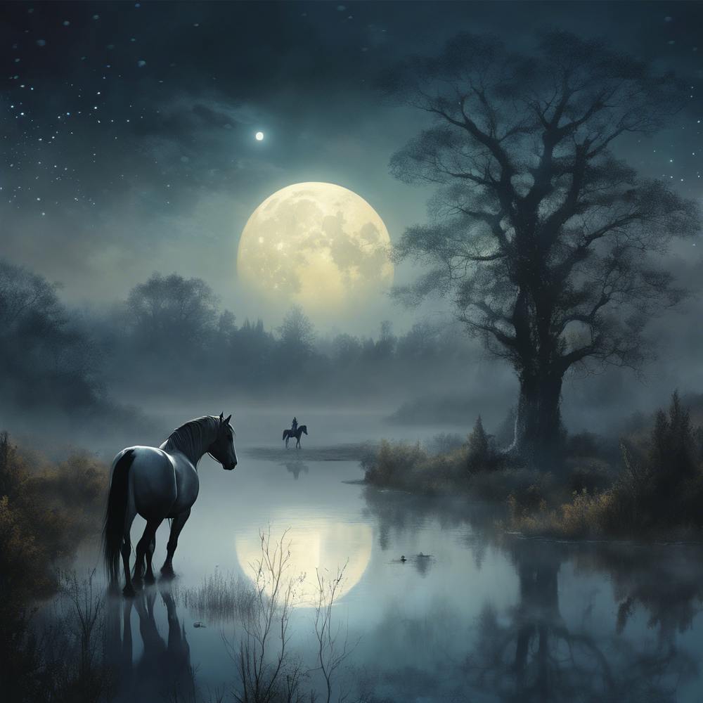 Horse At Night