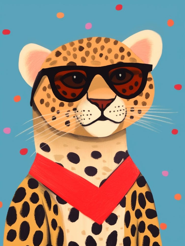 Little Cheetah 3 Wearing Sunglasses