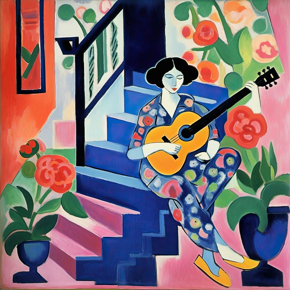 The Musician 2 Matisse Style