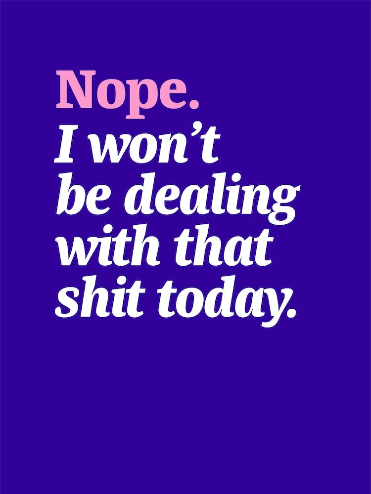 Won't be dealing with that