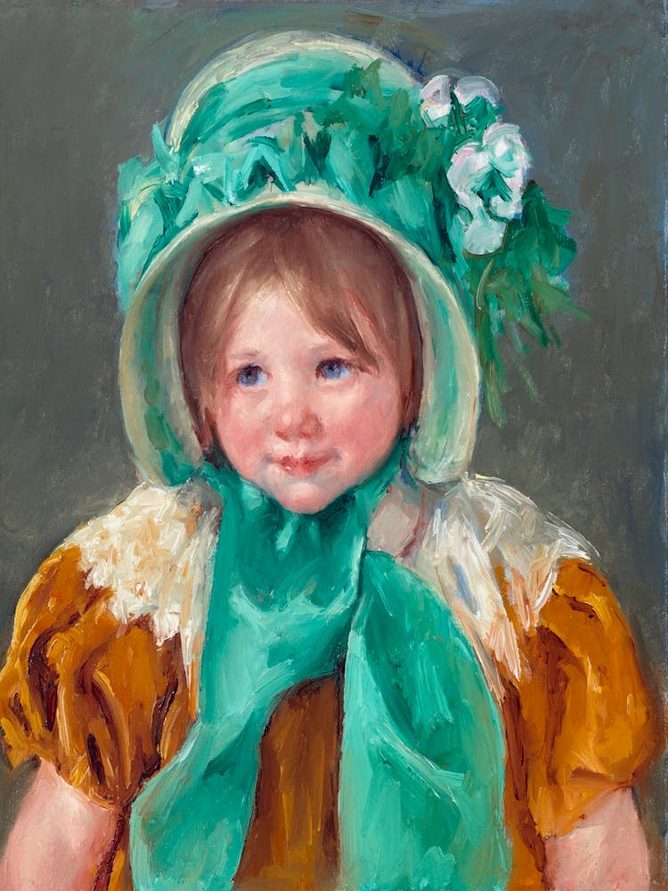 Sara in a Green Bonnet (ca. 1901), Mary Cassatt