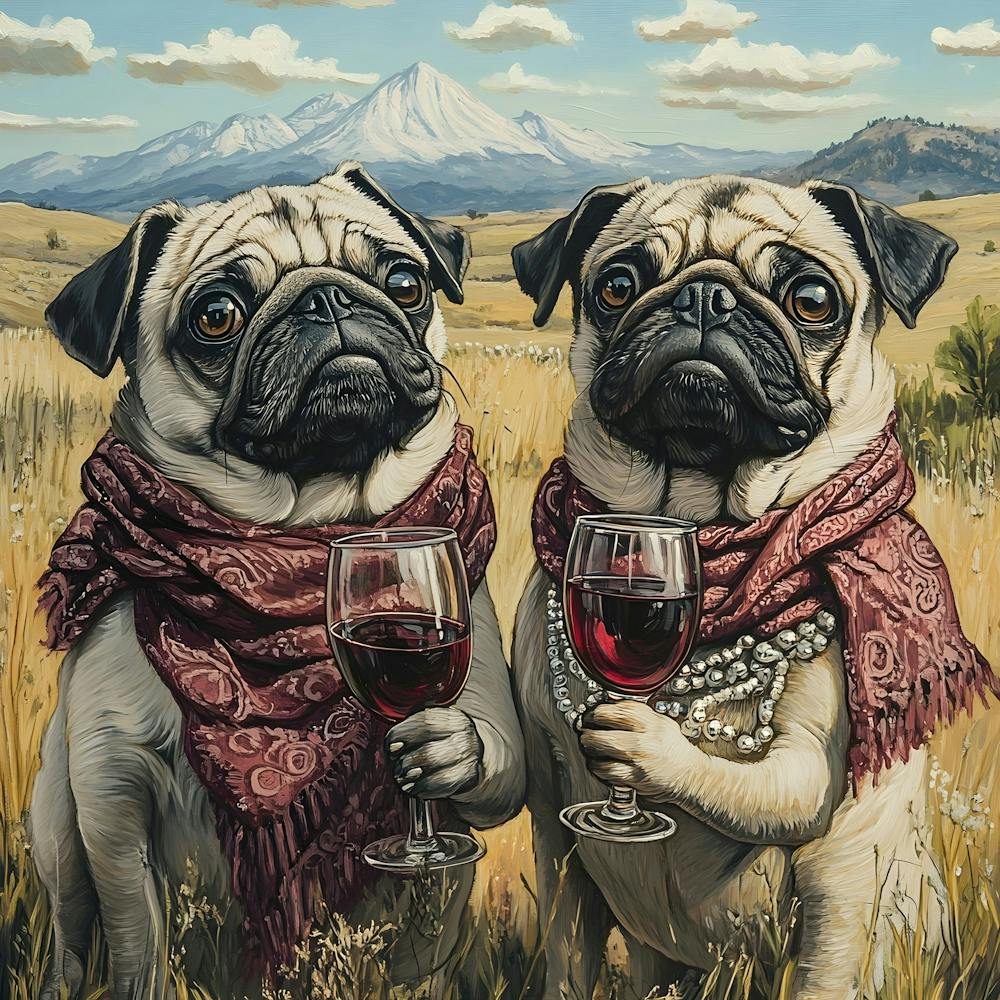 Classy Pugs On The Ranch 1