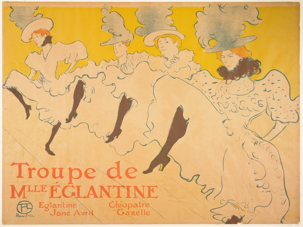 Mademoiselle Eglantine’s Troupe (1896), Henri de Toulouse-Lautrec