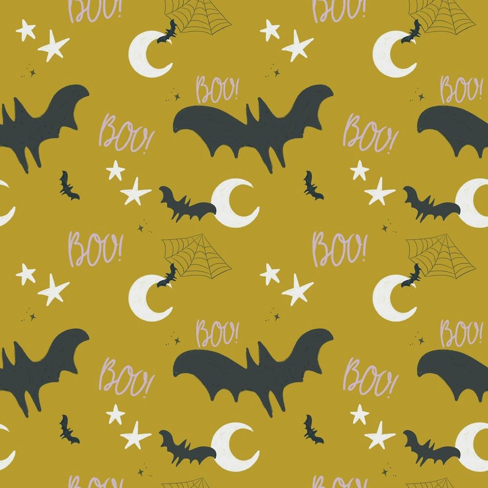 Bats And Stars Swampy Green