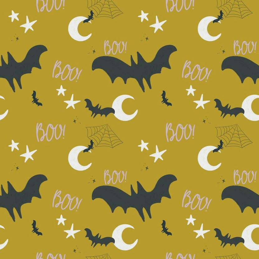 Bats And Stars Swampy Green