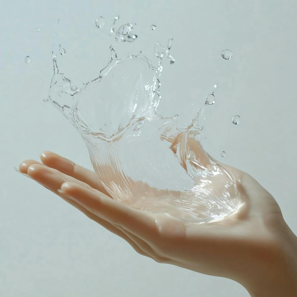 Hand With Water Splash