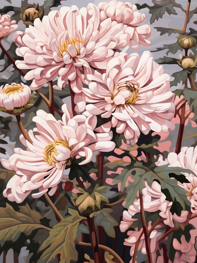 Chrysanthemum 1 Flower Painting