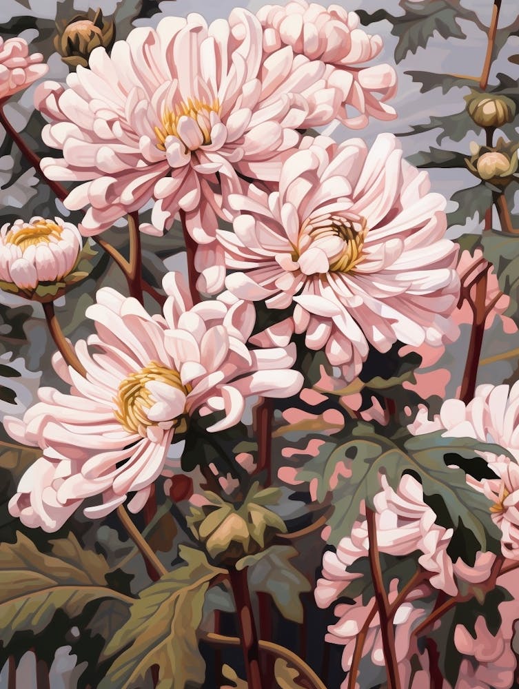 Chrysanthemum 1 Flower Painting