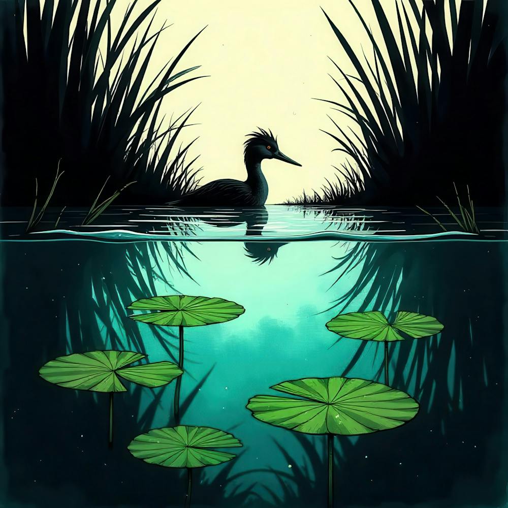 Duck In The Pond