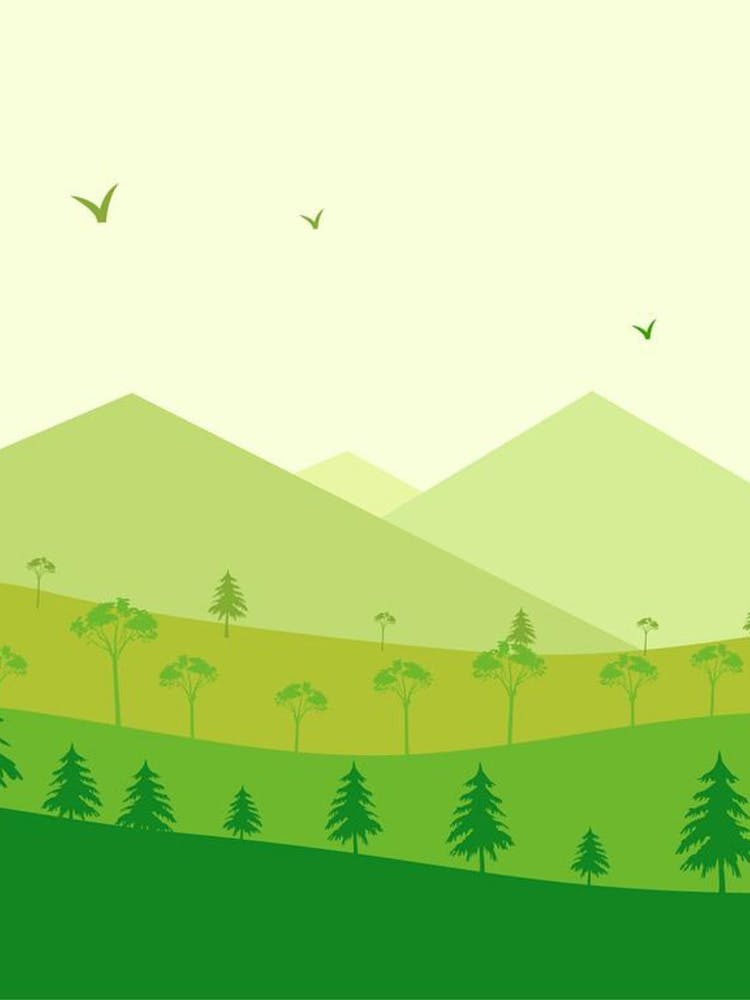 Green Landscape With Trees