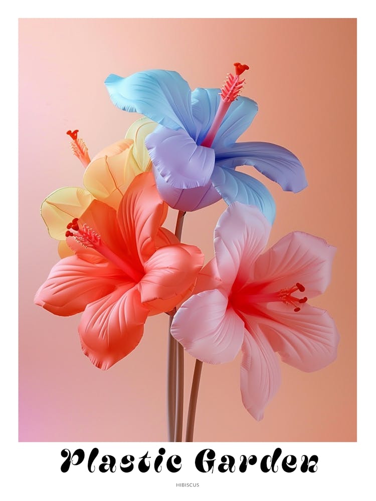 Dreamy Inflatable Flowers Poster Hibiscus 2