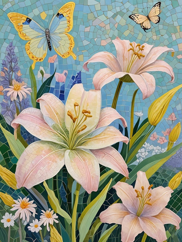 Butterfly And Lilies no3