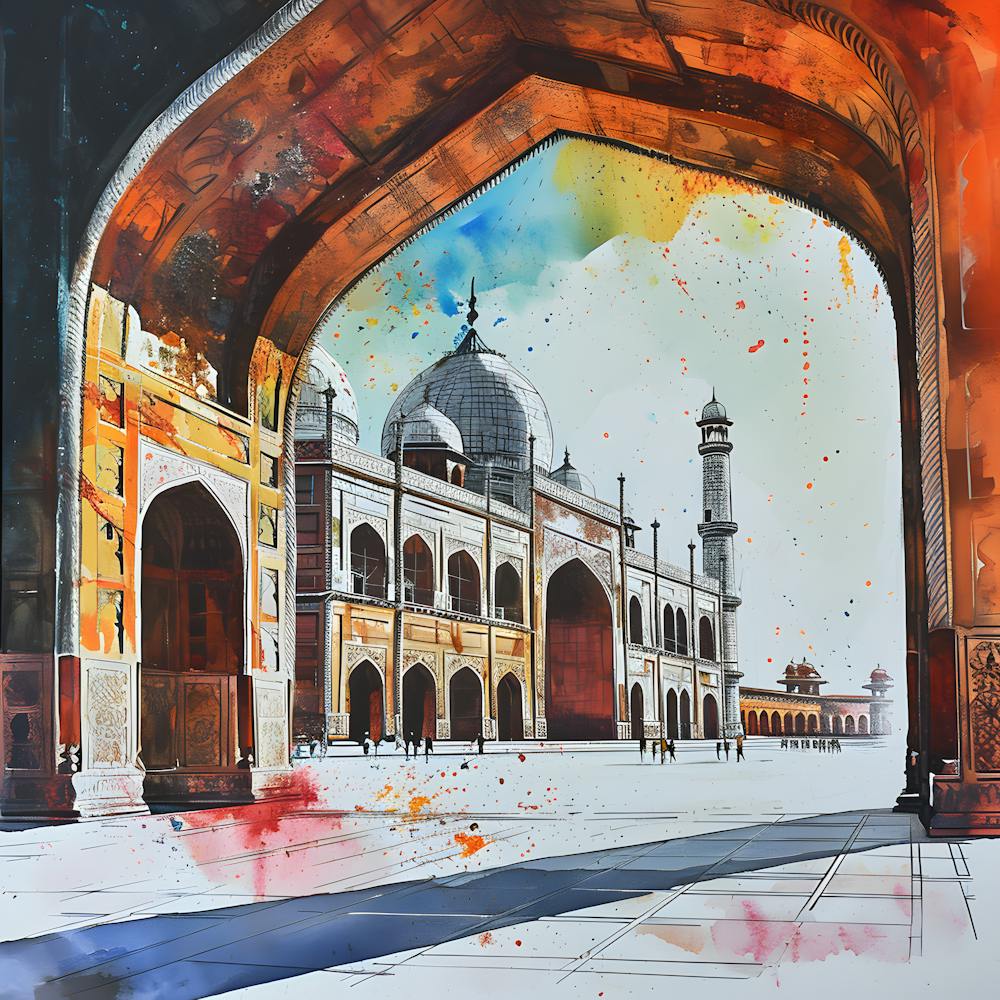 Taj Mahal Painting