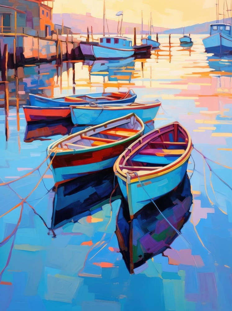 Boats In The Harbor 1