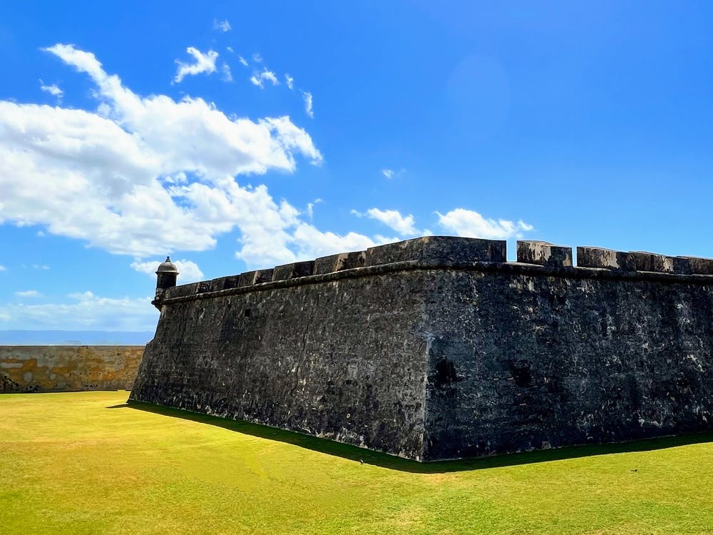 Fort San Juan And Clouds