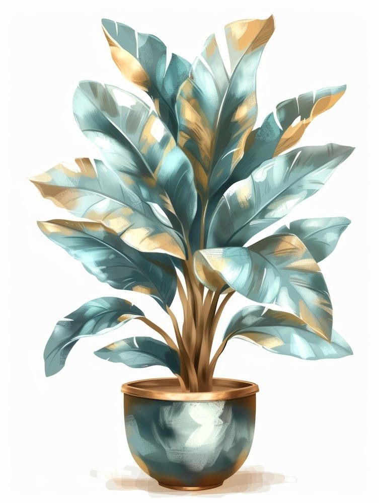 Blue And Gold Plant