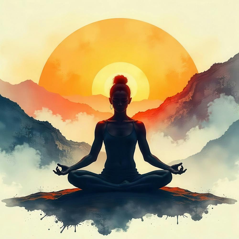 Meditation In The Mountains