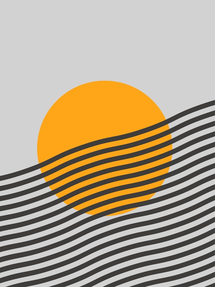 Sunset In The Waves
