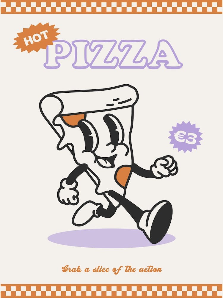 Orange And Purple Pizza